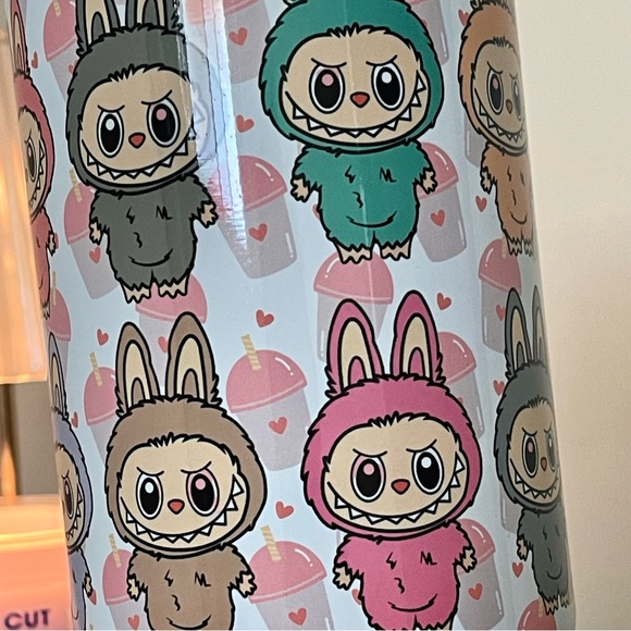 NEW Labubu 304 stainless steel vacuum Tumbler Cute Hydration Companion 40oz cup - Picture 5 of 5